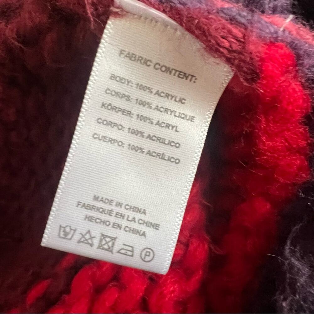 Saachi Women’s Colorblock Patchwork Cable Knit Pu… - image 8